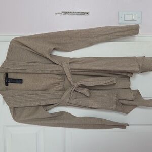 Forever 21 Women's Tan Cardigan with Belt